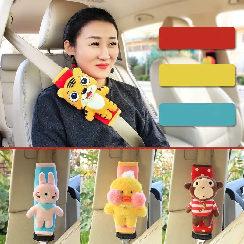 1 шт. детский ремень безопасности с мультяшными животными|child safety belt|safety beltseatbelt pad |