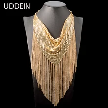 UDDEIN бренд ожерелье для женщин высококачесвтенная Роскошная подвеска в виде кисточки, из сплава воротник, заявленное фирмой колье, ожерелья& Подвески с множеством кругов из Макси ювелирные изделия