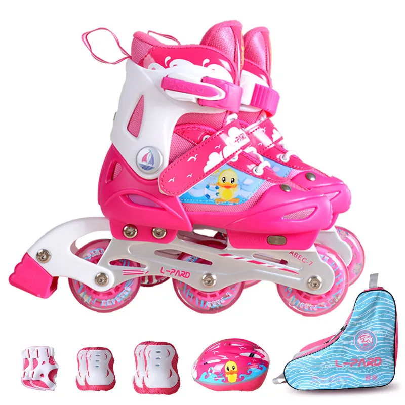 Полный мигающие колеса ролик скейт обувь, защитный костюм для детей Встроенное ежедневные уличные кисти на коньках Регулируемая Мужская обувь IA10