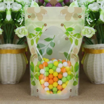 

Three color printing self sealing window opening bag food packaging bag transparent bone storage bags