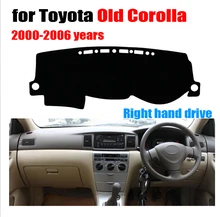 RKAC tampa Do painel do Carro mat para TOYOTA COROLLA velho 2000-2006 anos de mão Direita drive traço pad mat dashmat cobre acessórios