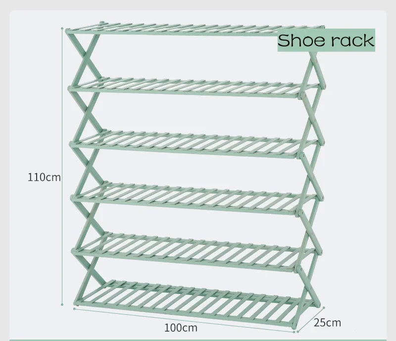 Многослойная полка для обуви; простая домашняя обувь с защитой от пыли; Складная полка для хранения обуви в общежитии; Zapatero Sapateira - Цвет: 5