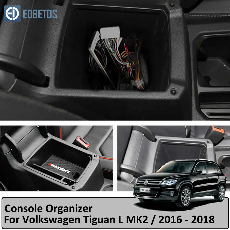 Tiguan подлокотник коробка для хранения для Volkswagen V W Tiguan 2009- Tiguan консоль Органайзер бардачок