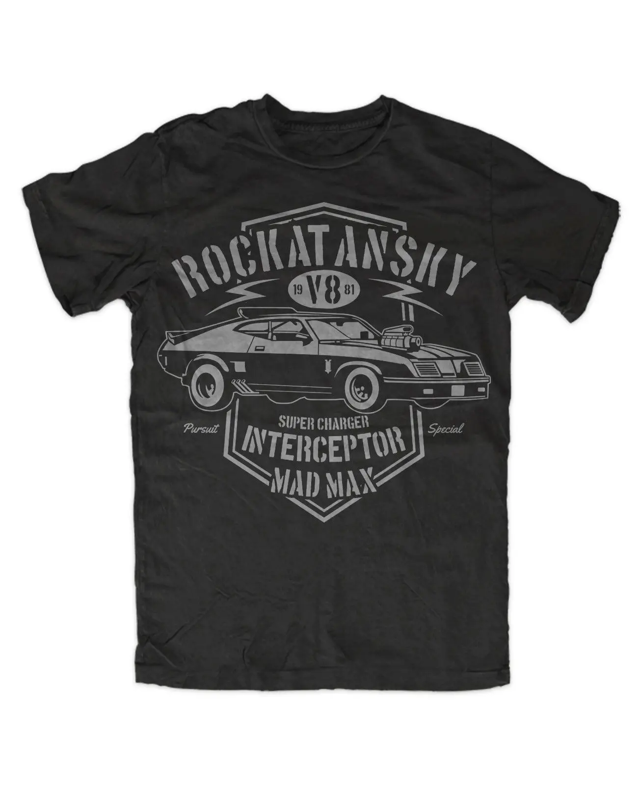 

2019 Max 1981 V8 Muscle Car T-Shirt Rockatansky Tees