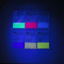 UV pigment fluorescencyjny UV pigmentu fosforu ultrafioletowe fosfor w proszku kolor czerwony żółty zielony niebieski 1 partia = 200 gram tanie tanio Farby akrylowe Szkło Płótno Papier HALI HLA-01 HLA-02 HLA-03 HLA-04 Luźne red yellow green blue