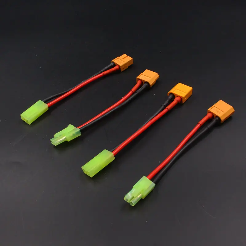 Переходник XT60 mini Tamiya штекер гнездо 16AWG 10 см|rc accessories|mini tamiyasilicone wire |