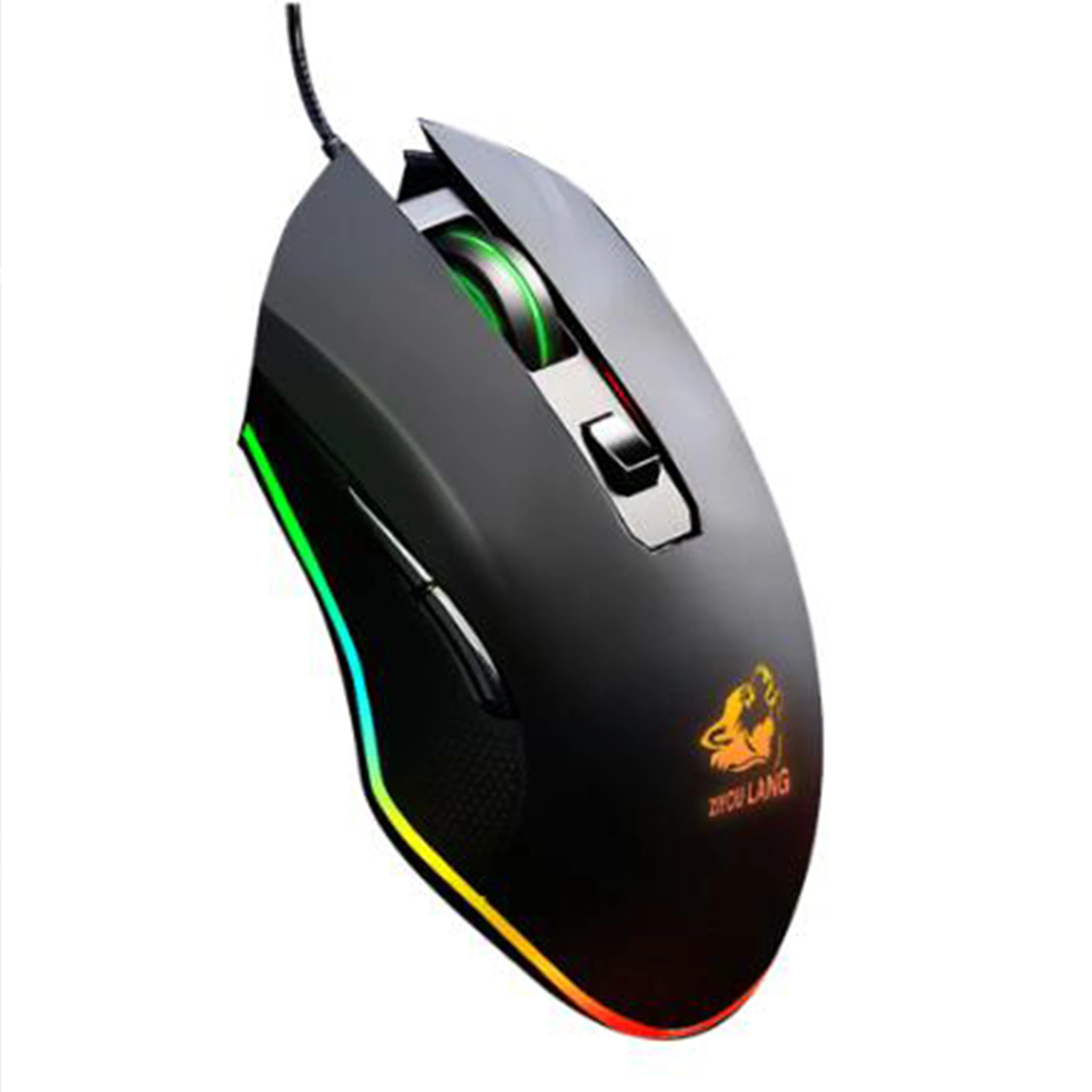 Игровая мышь RGB USB Проводная 6 кнопок 3200DPI оптическая компьютерная геймерская для