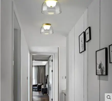 Современный минималистичный светильник, Роскошная лампа для гостиной, европейская креативная лампа для коридора, спальни, ресторана, Светодиодная потолочная лампа