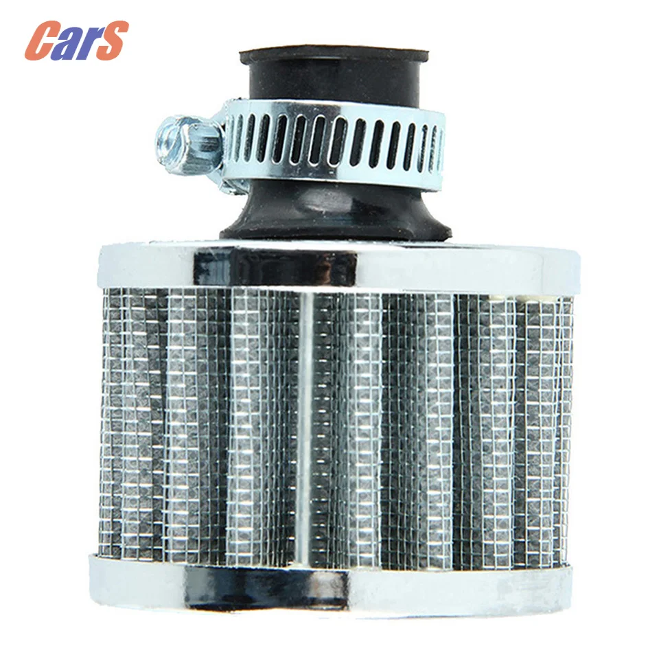 

Car Air Filter Car Intake System 12mm Sliver Car Motor Cold Air Intake Filter Turbo Vent Cran Silver Car Accessories