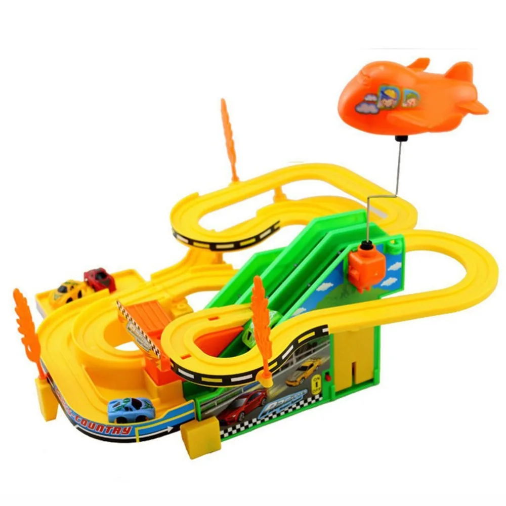 Электрический вагон, смешанный цвет, электрический вагон, скоростной гоночный трек, детские развивающие игрушки, улучшенная детская ава