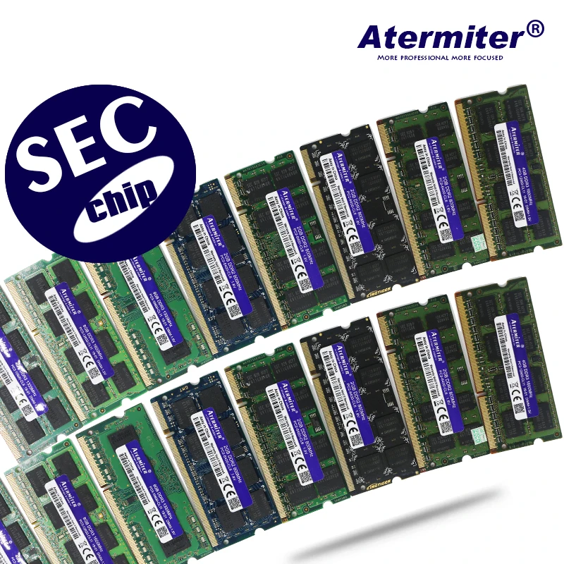 SEC чипсет DDR3 4GB 4G 1333MHz 1600Mhz 1066Mhz 1333 PC3-10600S 4G память ноутбука оперативная память SODIMM подходит для Intel, подходит для AMD