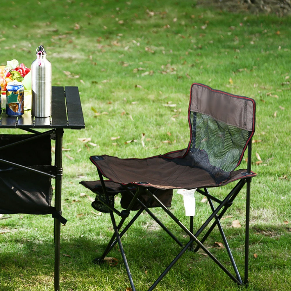 Oxford Cloth Ultralight Fishing Chairs Portable Folding Chair Outdoor Mesh Seat Stool for Camping Picnic Beach Fishing Tool