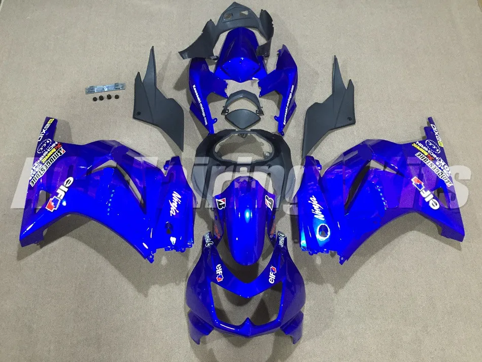 

New Injection mold ABS Fairing kit for Kawasaki ninja250 2008-2014 EX250 250 2008 09 10 11 12 13 14 fairings custom blue