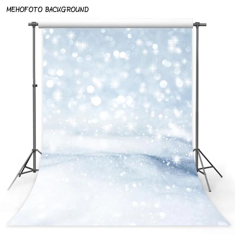 

Photography Backdrops Shiny Silver Bokeh snowflake Backdrop Computer printing Children Backgrounds for Photo Studio S-2903