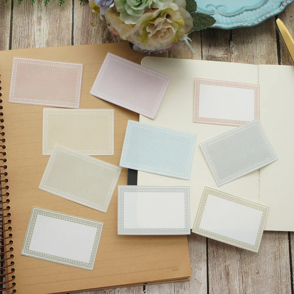 30pcs DIY Can Write Block Rectangle Frame Design Paper As Creative Craft Background Scrapbooking Planner Use | Дом и сад