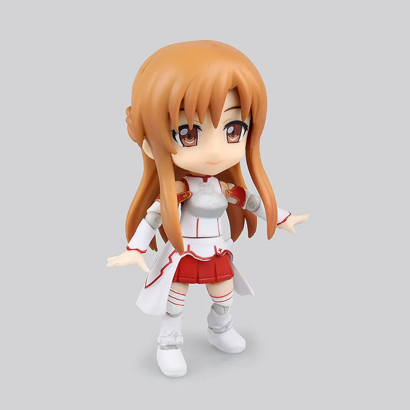 Sword Art Online AsunaYuuki Cu-poche Q Edition Clay 017 Exchange Face Action Toy Japanese Anime Figure Collectible Figurines