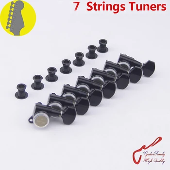

Genuine Original 7 In-line GOTOH SG381-07-MGT 7 Strings Guitar Locking Machine Heads Tuners ( Black ) MADE IN JAPAN