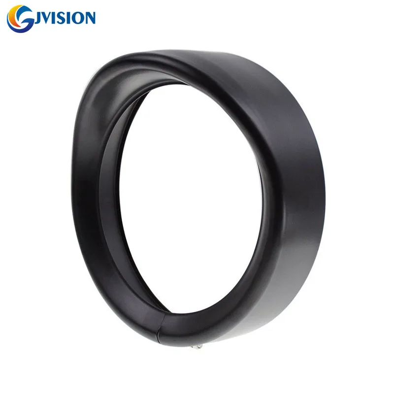Black Visor Type Headlights Trim Ring for 7 inch Motorcycle Headlight