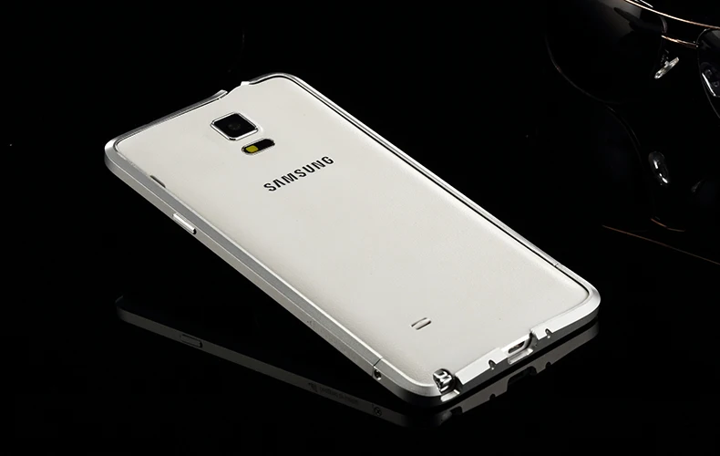 Роскошный Ультратонкий алюминиевый бампер Luphie для Samsung Galaxy Note 4 N910F N9100 + 2 пленки (1