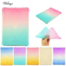 Wekays Gradual Change TPU Case For New iPad 2018 2017 9.7'' Multicolour Clear Tablet Cover For iPad 9.7 2017 Case Coque Fundas