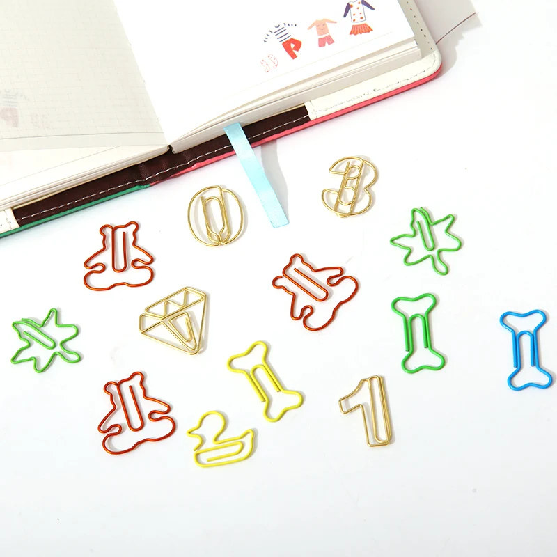 Подарок мультфильм милая форма простые металлические закладки изысканный полый творческий небольшой свежий студентов использовать