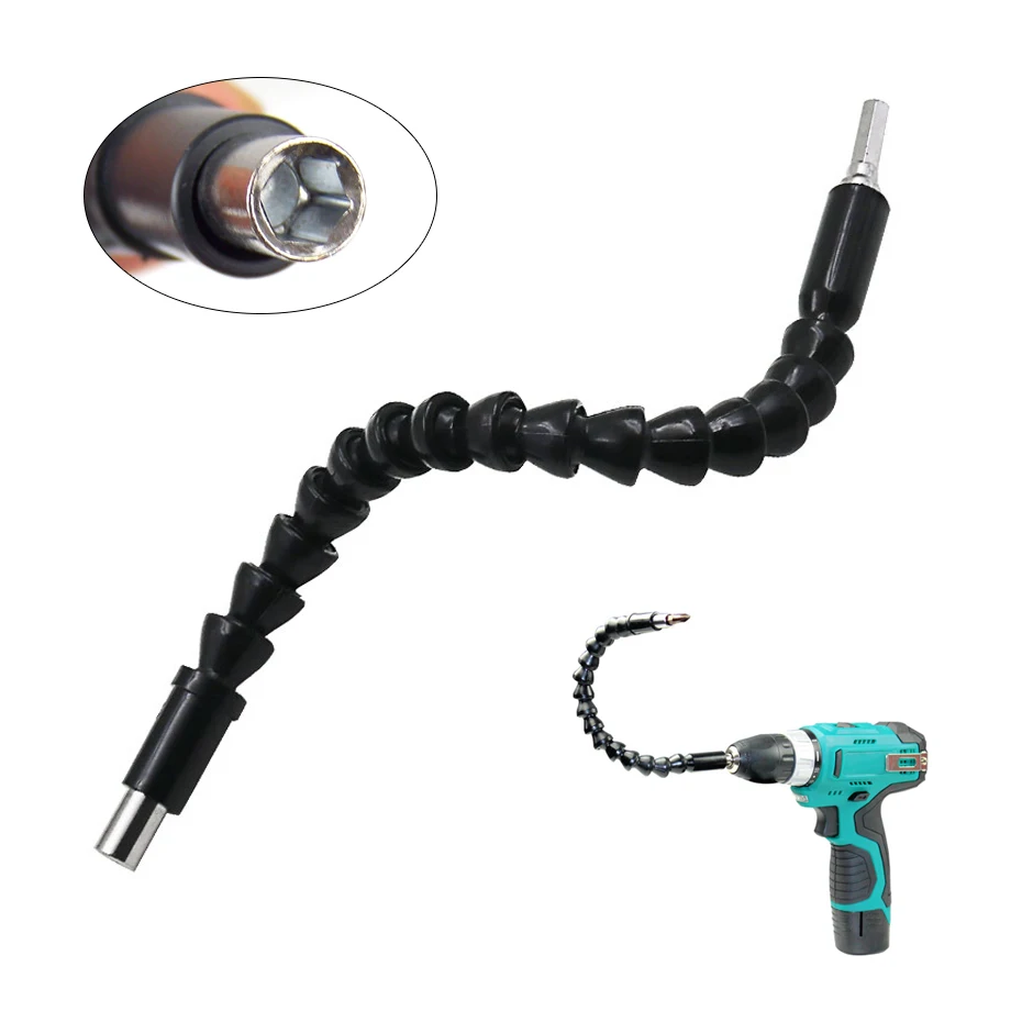 Screwdriver Flexible Shaft 1/4'' 295mm Universal Electric Screwdriver