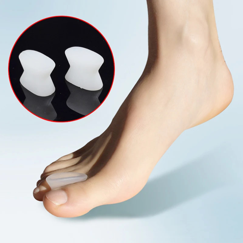 

Silicone Toe Separator Hallux Valgus Orthosis Thumb Big Toe separator Overlapping Toes Appliance Toe Separator Foot Care Tool