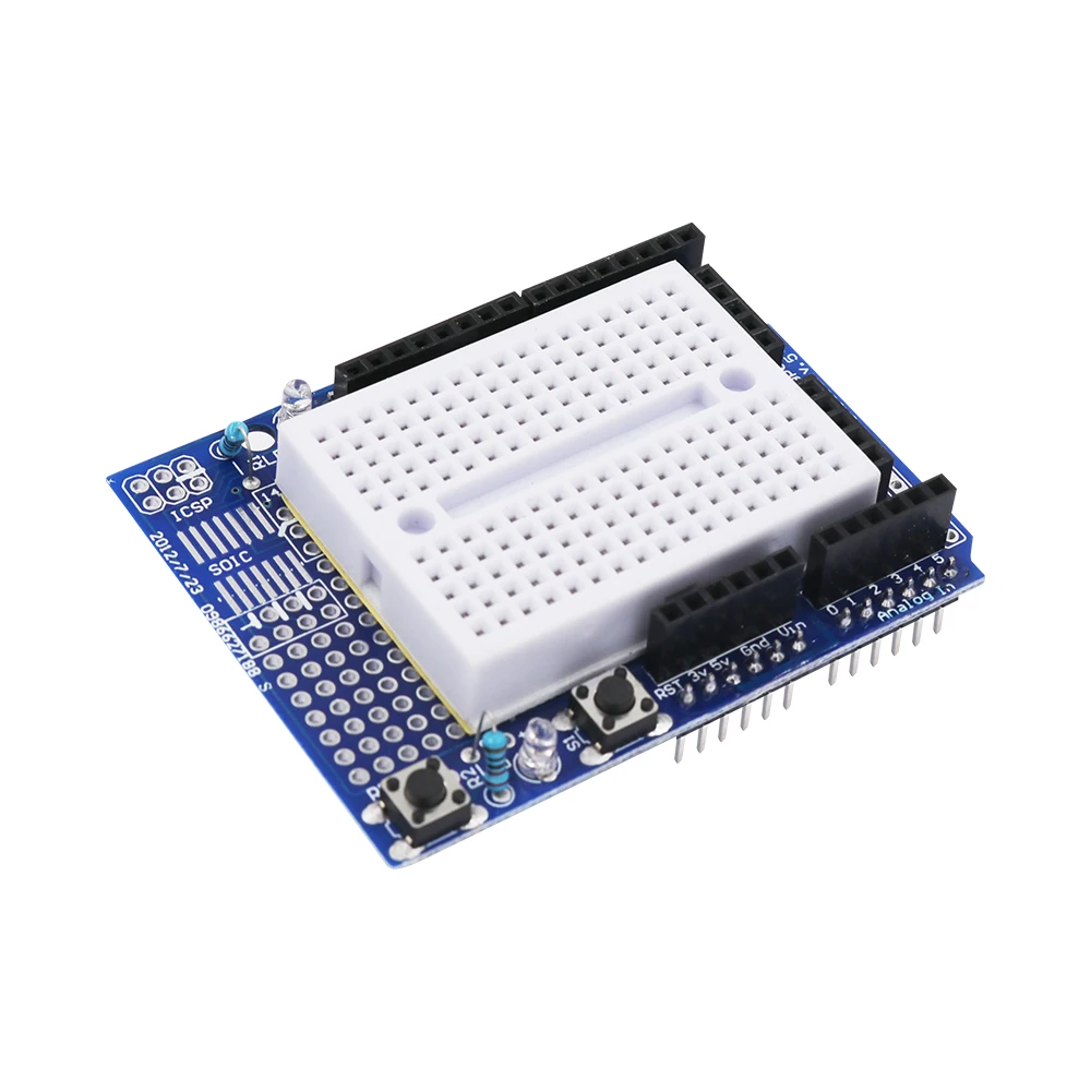 

Free Shipping UNO Proto Shield prototype expansion board with SYB-170 mini bread board based For ARDUINO UNO