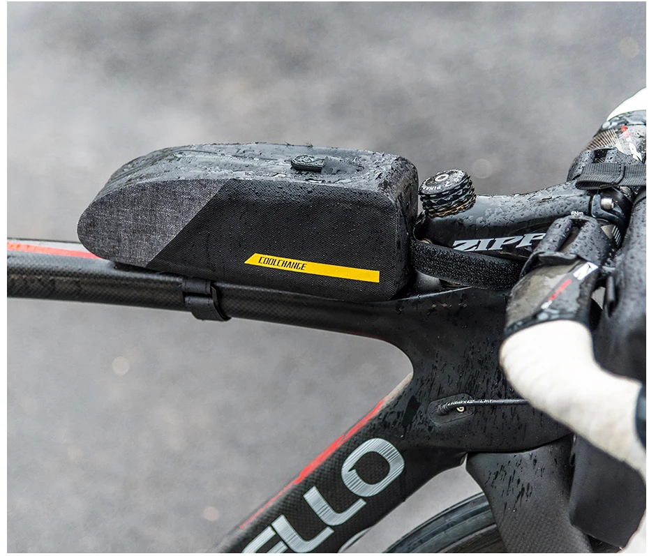 Coolchange bolsa impermeável para bicicleta, bolsa portátil