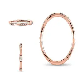 BOAKO Простой Мода Большой кубический циркон кольца для Для женщин кристалл розового золота Цвет женский кольцо вечерние Шарм украшения