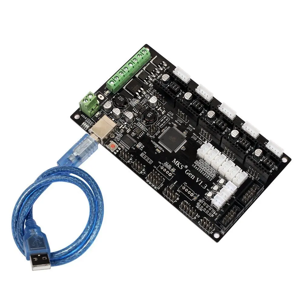 MKS Gen V1.4 3d набор с RepRap плата + 5 шт. A4988 Драйвер 12864 Графический ЖК дисплей|Детали и