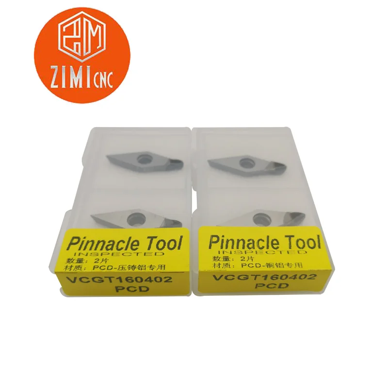 

1 pcs VCGT160402 PCD diamond blade 2mm working radius for SVXC bracket PCD CNC cutting boring turning customization