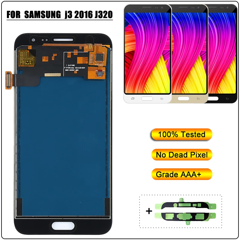 

Screen Replacement for Samsung Galaxy J3 2016 J320 J320FN J320H LCD Touch Screen Display Digitizer Assembly Can Adjust Brighness