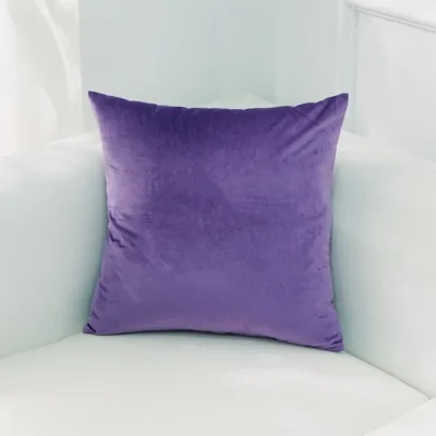 Твердый Бархатный Чехол для подушки фиолетовый, плюшевый Чехлы для дивана, кровати, гостиной декоративные подушки Капа де альмофада - Цвет: Cushion Cover 3