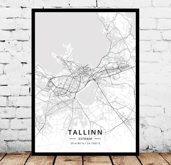 

Tallinn Estonia Map Poster