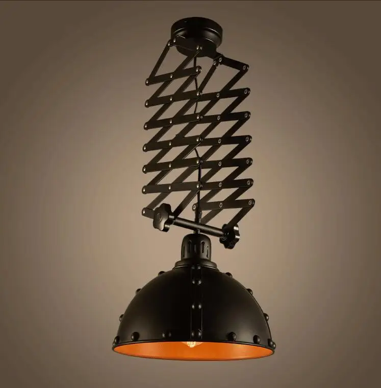 Nordic Vintage E27 Retractable Ceiling Lights Iron Scalability Lamps For Cafe Bar Dining Room Restaurant Kitchen Lighting Decor Nordic Vintage E27 Retractable Ceiling Lights Iron Scalability Lamps For Cafe Bar Dining Room Restaurant Kitchen Lighting Decor