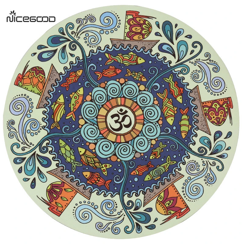 Circular Meditation Pad Yoga Mat for Fitness gym rubber mat Cushion 60*