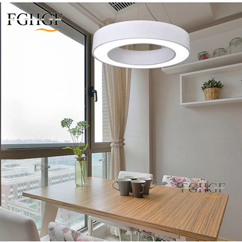 Hanging Modern Led Chandelier Lights For Dining Room Bar suspension Round luminaire suspendu Chandeliers Lamp Lighting Fixtures (11)