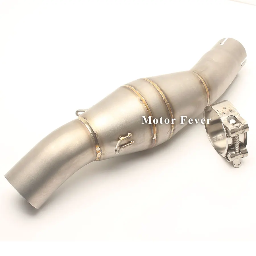 Adaptador medio enlace de Escape de la motocicleta de la tubería de conexión silenciador Clarm escapar para Benelli 300 sistema de Escape Moto Accesorios