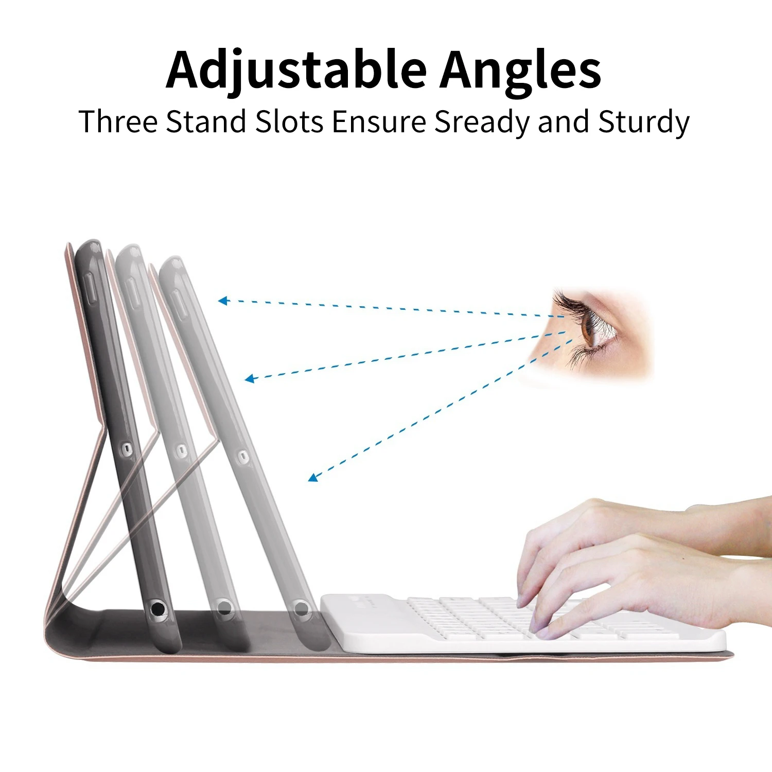  Keyboard Case For iPad Mini 3 2 1 4 5 2019 [Multiple Stand] PU Leather Silicone Cover for iPad Mini