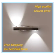 6 Вт современный алюминиевый светодиодный настенный лампочка габаритов домашний декор туалет и ванная комната спальня настенная лампа для чтения гостиничные светильники