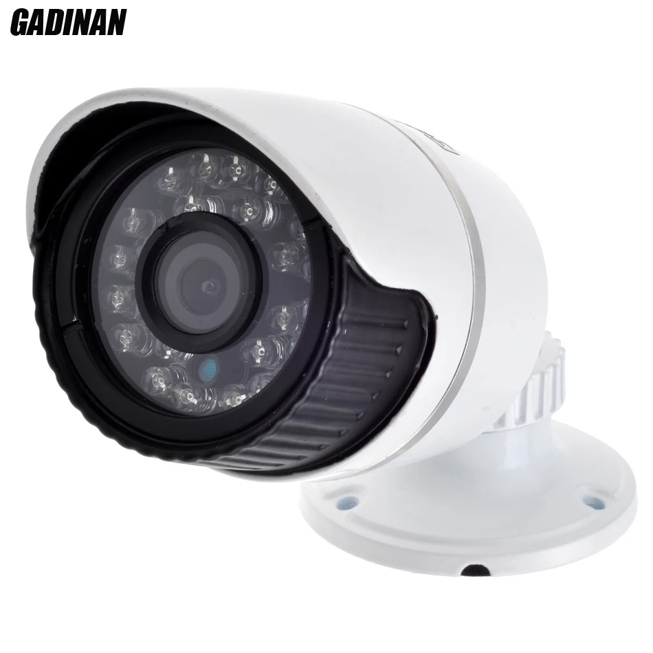  GADINAN ONVIF H.265/H.264 4MP IP Camera 6mm Lens WDR Outdoor Waterproof IP66 CCTV Bullet Camera Hi3516D+1/3"OV4689 Motion Detect 