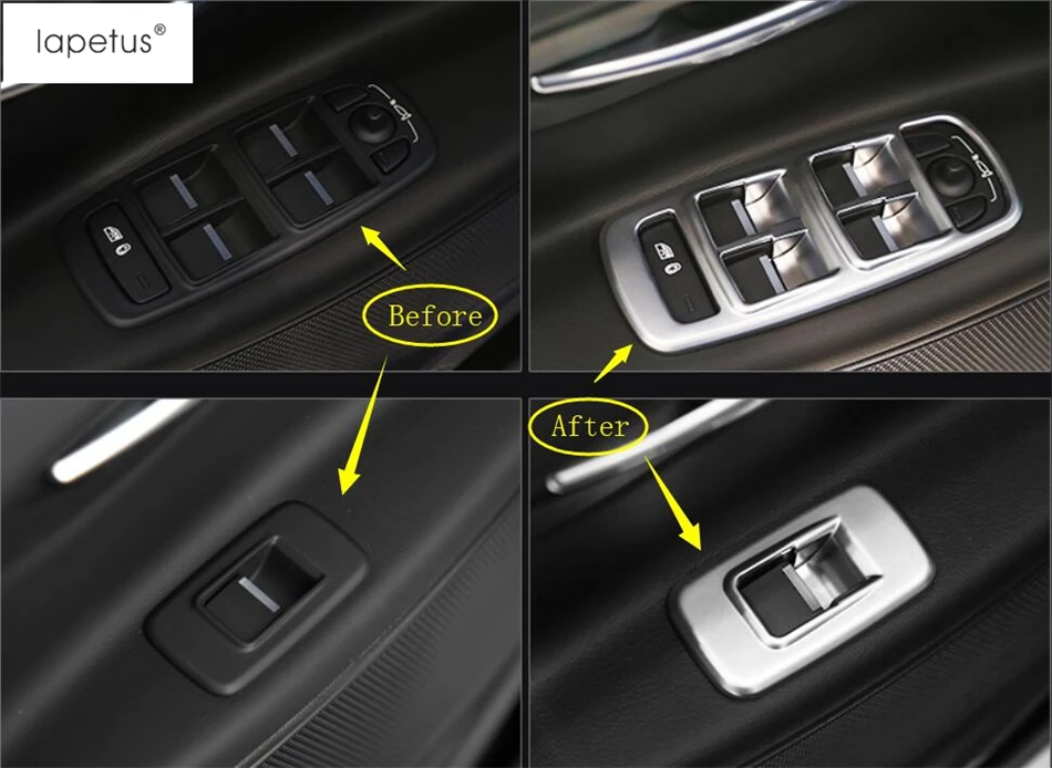 Lapetus Accessories Fit For Jaguar XE 2016 2017 2018 2019 Inside Door