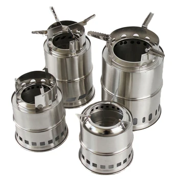 

1 Pcs Camping Lightweight Stove Foldable Windproof Wood Burning Stove for Picnic BBQ Cooking Camping