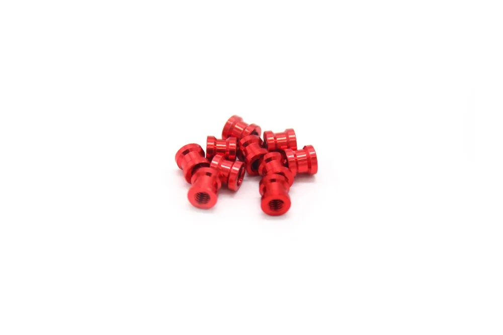 TCMM M3x5mm яркие красные Распорки с зазором круглая Колонка для FPV гоночного дрона