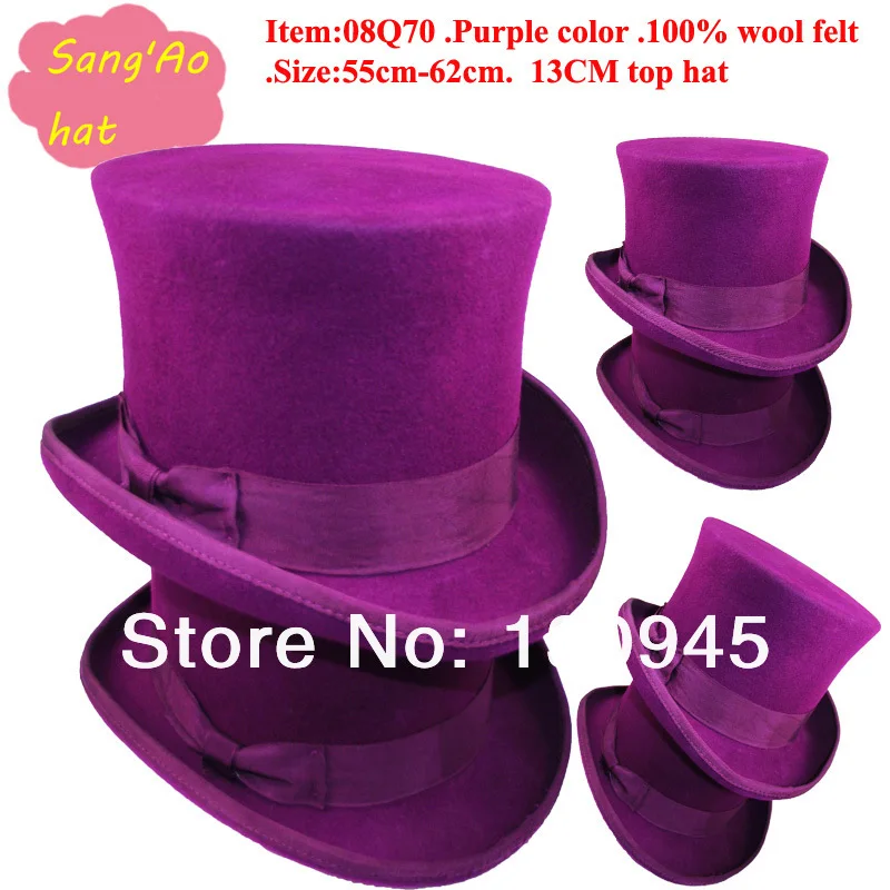 mens purple top hat