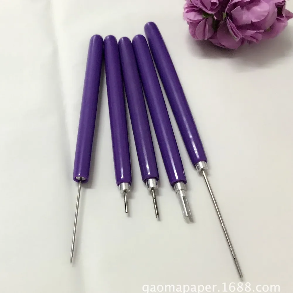 

3/5Pcs Quilling Paper Pen Portable PVC Handle Craft Manual Quilled Tool Practical Scrapbooking DIY Origami Slotted Structure