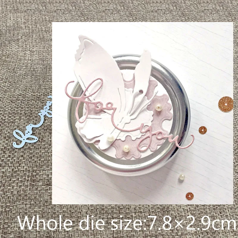 

XLDesign Craft Metal Cutting Die cut dies for you letters decoration scrapbooking Album Paper Card Craft Embossing die cuts