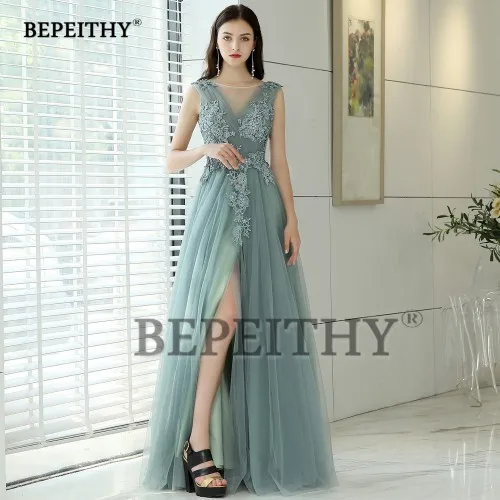 Robe De Soiree длинное вечернее платье с круглым вырезом со складками новые сексуальные платья с открытой спиной Вечерние платья Abendkleider - Цвет: Photo color