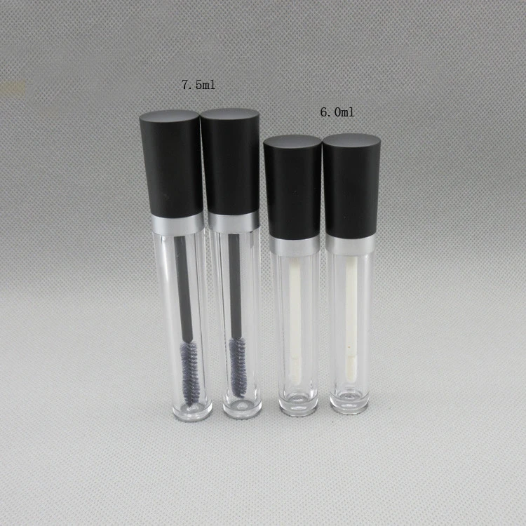 50pcs/lot 7.5ml Empty Clear Cosmetic Mascara Tube DIY 6ml Lip Gloss